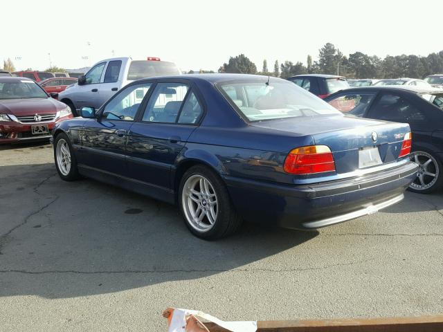 WBAGG8343YDN80675 - 2000 BMW 740 I AUTO BLUE photo 3