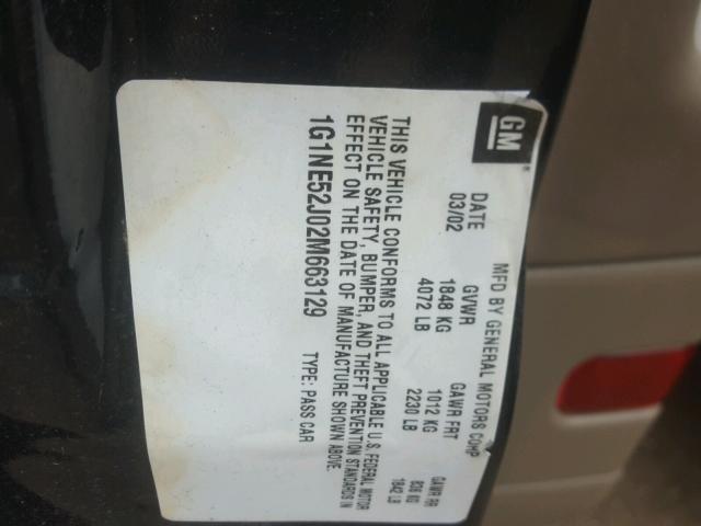 1G1NE52J02M663129 - 2002 CHEVROLET MALIBU LS Yaşıl foto 10