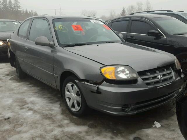 KMHCG35C44U286300 - 2004 HYUNDAI ACCENT GL GRAY photo 1