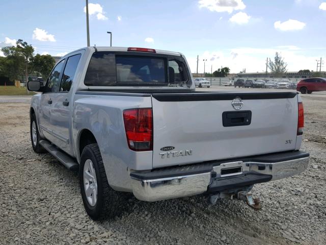 1N6AA0EK2EN503693 - 2014 NISSAN TITAN S SILVER photo 3