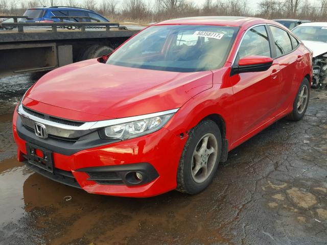 2HGFC1F7XGH637836 - 2016 HONDA CIVIC EXL RED photo 2