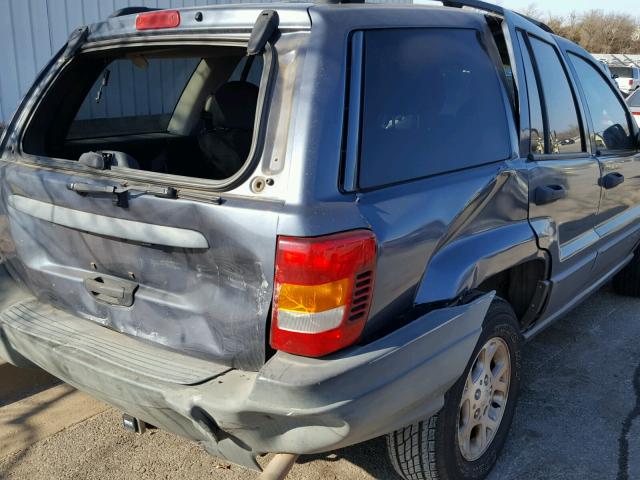 1J4GX48S02C257632 - 2002 JEEP GRAND CHER BLUE photo 9