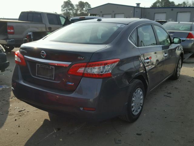 3N1AB7AP6DL785767 - 2013 NISSAN SENTRA S CHARCOAL photo 4