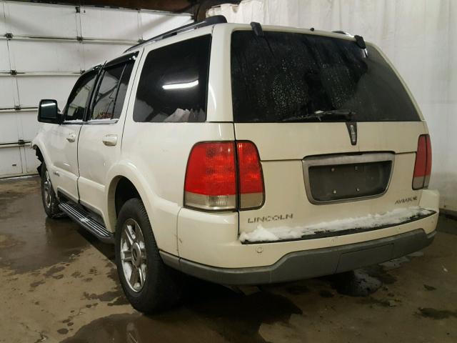 5LMEU88H84ZJ33117 - 2004 LINCOLN AVIATOR 白色 照片 3