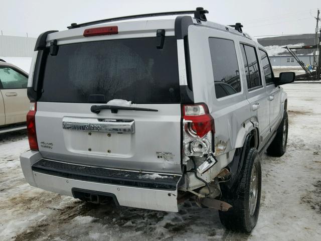 1J8HG58266C301258 - 2006 JEEP COMMANDER SILVER photo 4