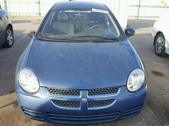 1B3ES56C53D197440 - 2003 DODGE NEON SXT BLUE photo 9