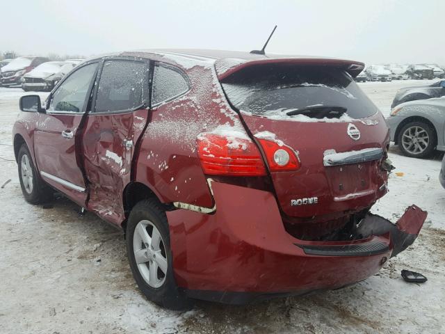 JN8AS5MT4CW276039 - 2012 NISSAN ROGUE S RED photo 3