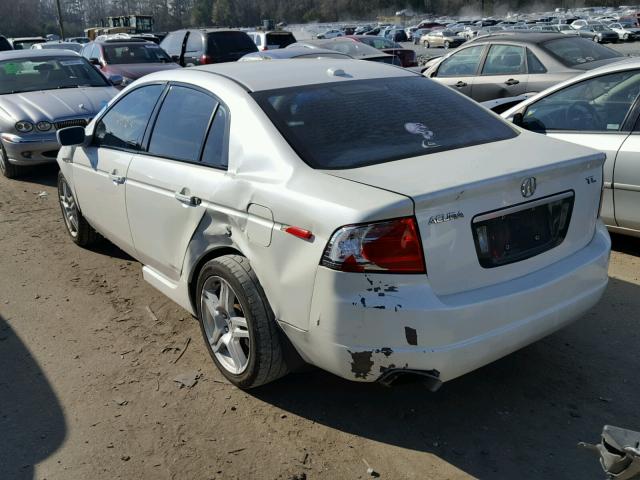 19UUA66244A043834 - 2004 ACURA TL WHITE photo 3