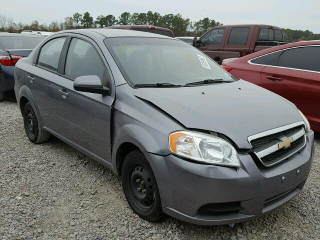 KL1TD5DE1AB128393 - 2010 CHEVROLET AVEO LS GRAY photo 1