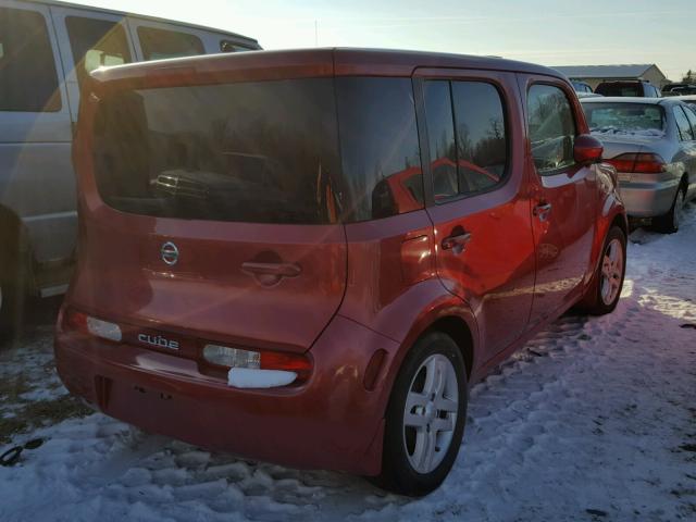 JN8AZ28R29T124862 - 2009 NISSAN CUBE BASE RED photo 4