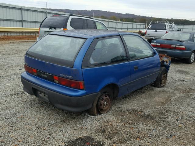 2C1MR2468N6706971 - 1992 GEO METRO BASE BLUE photo 4