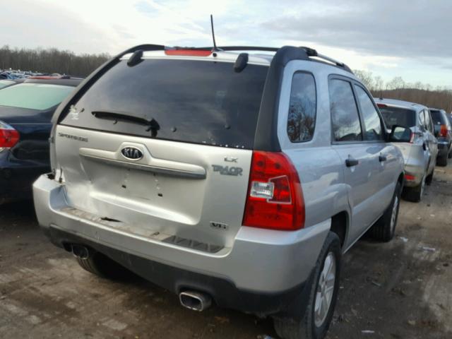 KNDJF723997625987 - 2009 KIA SPORTAGE L SILVER photo 4