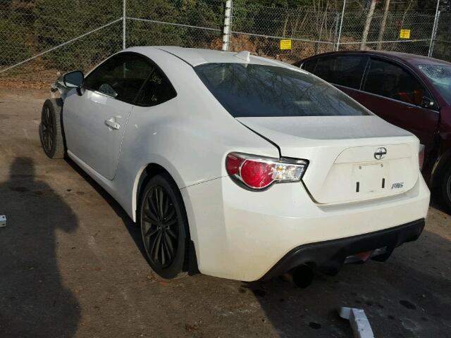 JF1ZNAA1XF9703329 - 2015 TOYOTA SCION FR-S WHITE photo 3