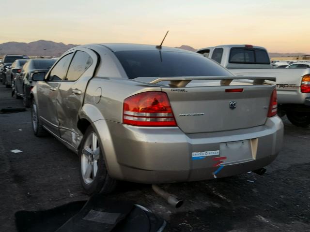 1B3LC76M48N213587 - 2008 DODGE AVENGER R/ TAN photo 3