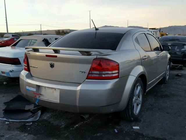 1B3LC76M48N213587 - 2008 DODGE AVENGER R/ TAN photo 4