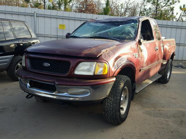 2FTDX08W7WCA01735 - 1998 FORD F150 BURGUNDY photo 2