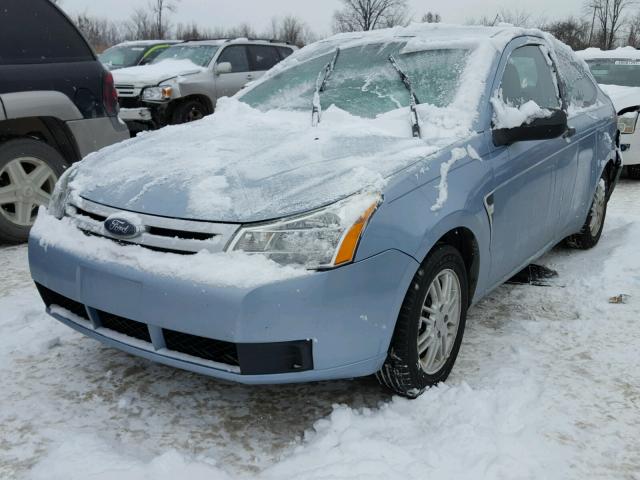 1FAHP33N48W144429 - 2008 FORD FOCUS SE BLUE photo 2