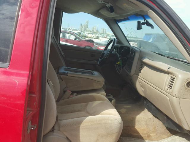 1GCHC23214F268397 - 2004 CHEVROLET SILVERADO RED photo 5