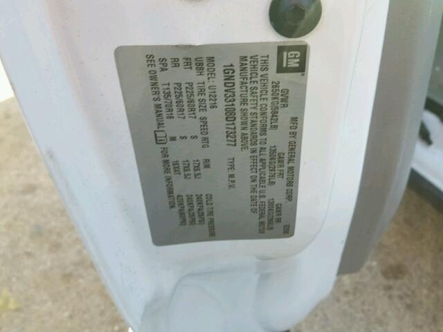 1GNDV33108D173277 - 2008 CHEVROLET UPLANDER L 白色 照片 10