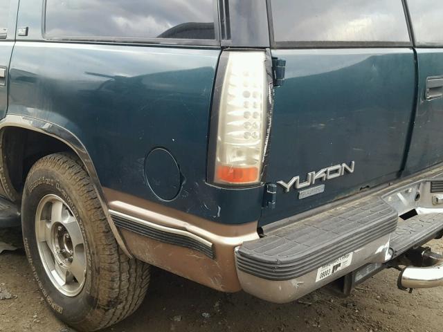 1GKEK13R3TJ720413 - 1996 GMC YUKON GREEN photo 9