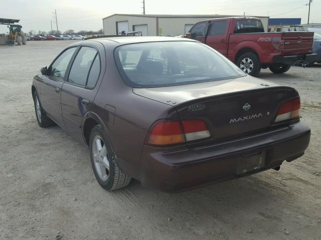 JN1CA21D7VT220185 - 1997 NISSAN MAXIMA GLE BURGUNDY photo 3