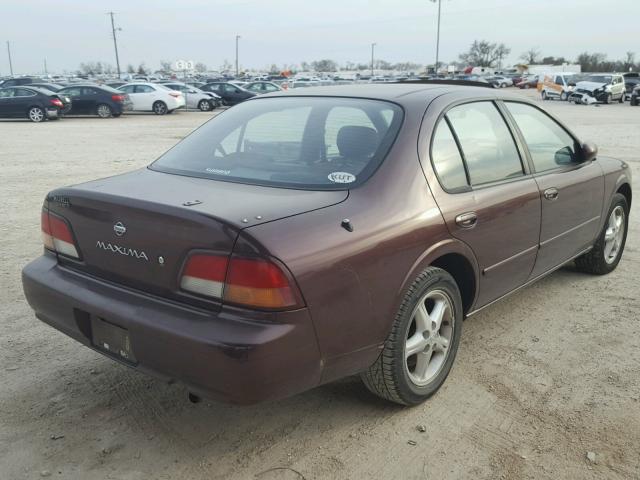 JN1CA21D7VT220185 - 1997 NISSAN MAXIMA GLE BURGUNDY photo 4