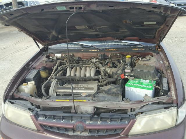 JN1CA21D7VT220185 - 1997 NISSAN MAXIMA GLE BURGUNDY photo 7