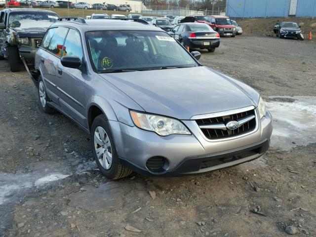 4S4BP60C286355421 - 2008 SUBARU OUTBACK GRAY photo 1