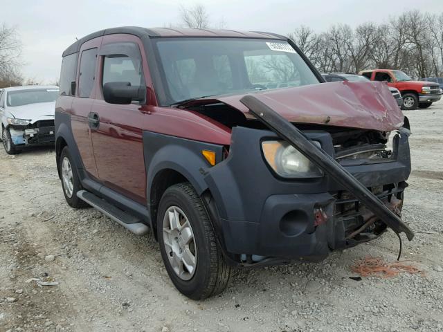 5J6YH28347L010085 - 2007 HONDA ELEMENT LX RED photo 1