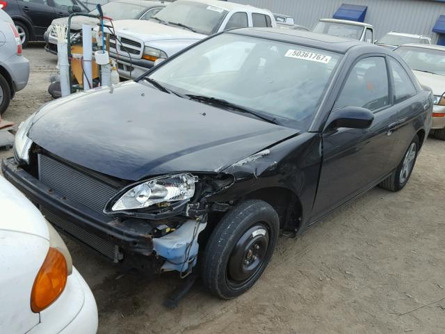 1HGEM229X4L085145 - 2004 HONDA CIVIC EX შავი ფოტო 2