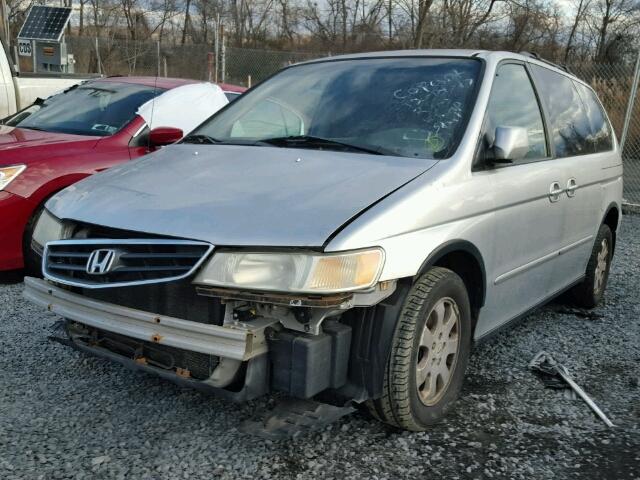 5FNRL18982B053248 - 2002 HONDA ODYSSEY EX SILVER photo 2