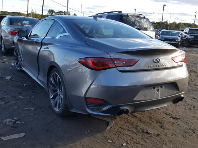 JN1EV7EL5JM391372 - 2018 INFINITI Q60 PREMIU CHARCOAL photo 3