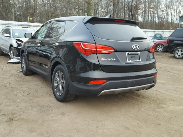 5XYZT3LB1EG223808 - 2014 HYUNDAI SANTA FE S BLACK photo 3