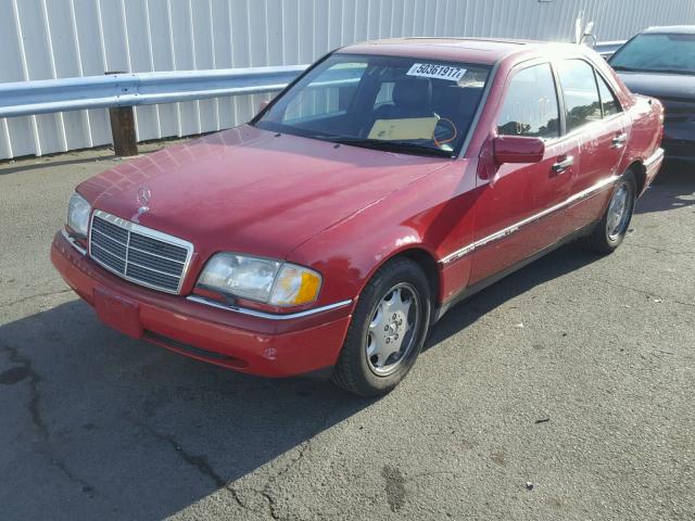 WDBHA28E0SF135862 - 1995 MERCEDES-BENZ C 280 RED photo 2