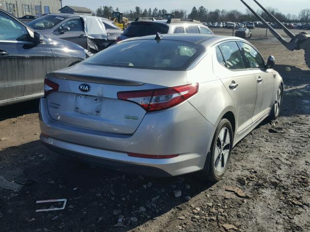 KNAGM4AD3C5030450 - 2012 KIA OPTIMA HYB BEIGE photo 4