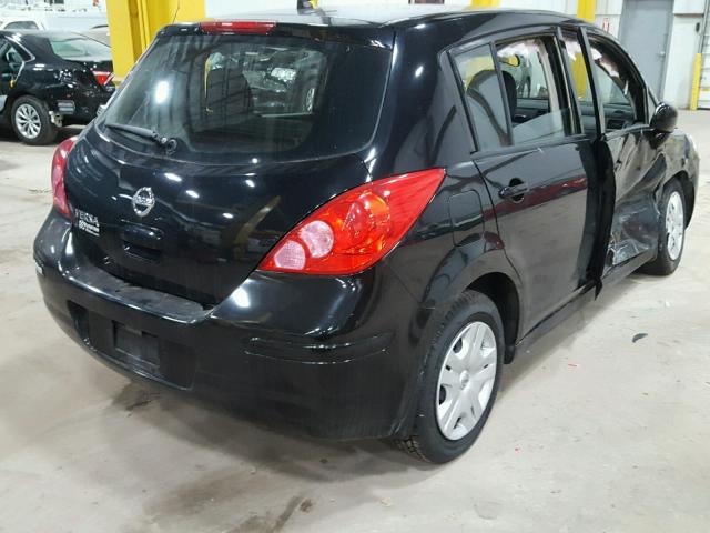 3N1BC1CP2CK247115 - 2012 NISSAN VERSA S BLACK photo 4