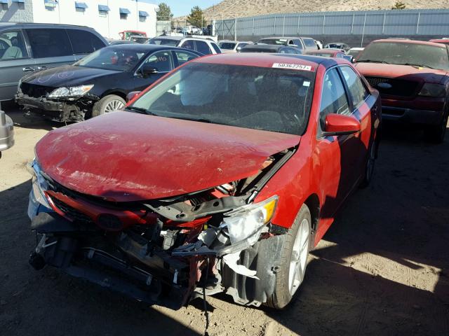 4T1BF1FK8DU641123 - 2013 TOYOTA CAMRY L RED photo 2
