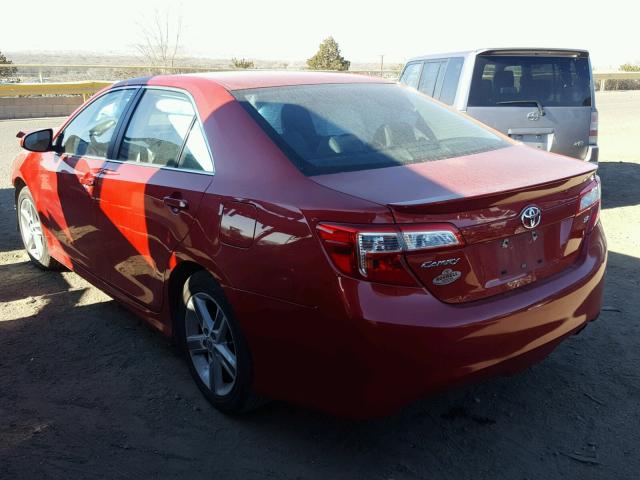 4T1BF1FK8DU641123 - 2013 TOYOTA CAMRY L RED photo 3