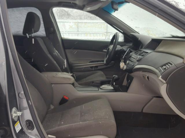 1HGCP26709A080272 - 2009 HONDA ACCORD EX GRAY photo 5