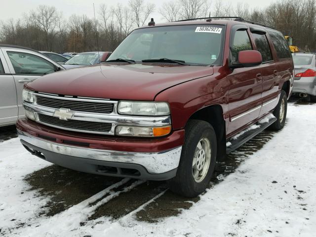 1GNFK16Z73J114857 - 2003 CHEVROLET SUBURBAN K RED photo 2