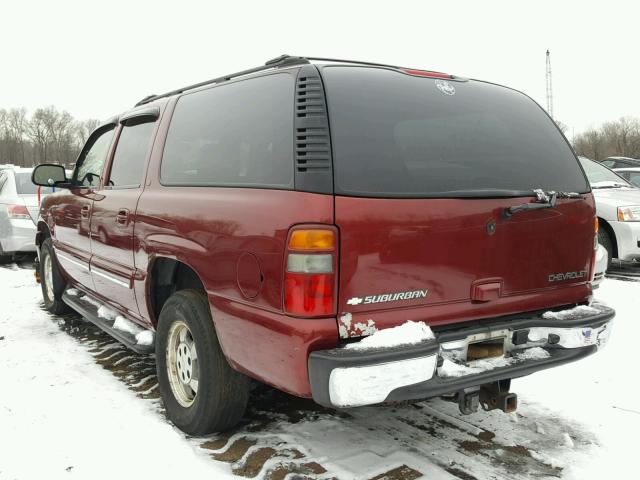 1GNFK16Z73J114857 - 2003 CHEVROLET SUBURBAN K RED photo 3