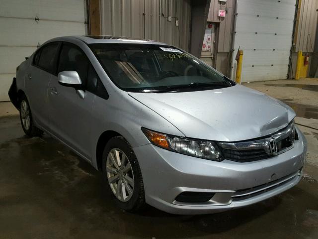 2HGFB2F95CH502736 - 2012 HONDA CIVIC EXL SILVER photo 1