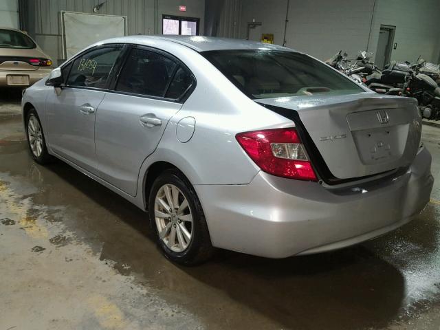 2HGFB2F95CH502736 - 2012 HONDA CIVIC EXL 银色 照片 3