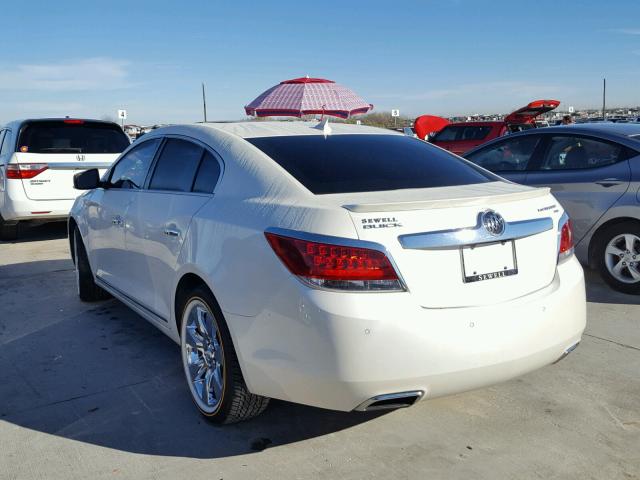 1G4GE5EDXBF254383 - 2011 BUICK LACROSSE C WHITE photo 3