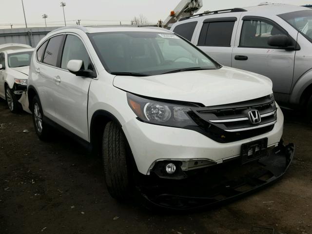 5J6RM4H74DL073679 - 2013 HONDA CR-V EXL WHITE photo 1