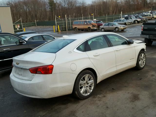 2G11Z5SL0F9295221 - 2015 CHEVROLET IMPALA LS WHITE photo 4