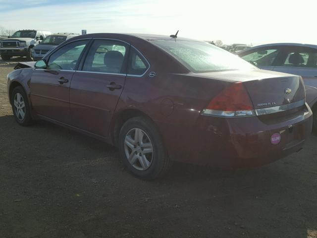 2G1WB58K169214963 - 2006 CHEVROLET IMPALA LS BURGUNDY photo 3