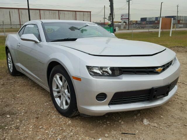 2G1FB1E3XF9167048 - 2015 CHEVROLET CAMARO LS SILVER photo 1