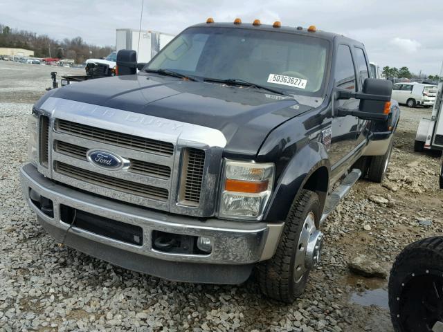 1FTXW43R68ED72584 - 2008 FORD F450 SUPER BLACK photo 2