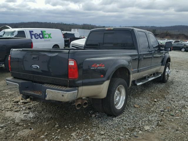 1FTXW43R68ED72584 - 2008 FORD F450 SUPER BLACK photo 4